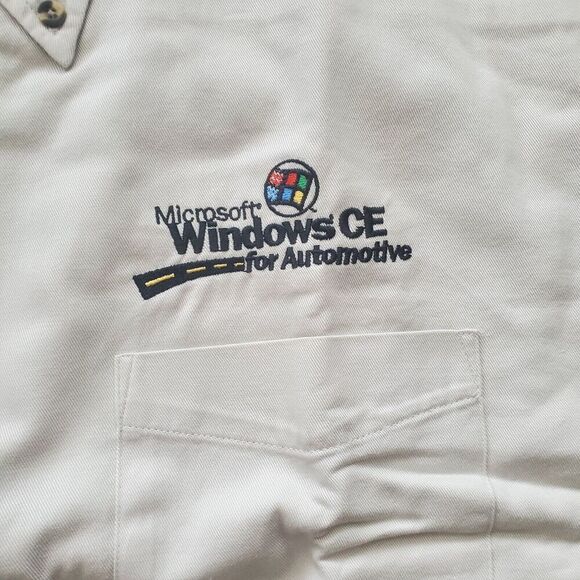 Vintage Windows Button Down Y2K Microsoft Windows CE Uniform - Picture 8 of 9